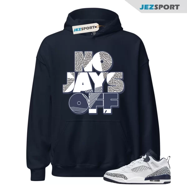 Jay All Day Sneaker Hoodie to Match Jordan Spizike Low Obsidian FQ1759-104, Matching Sneaker Hoodie