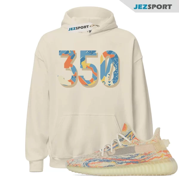 350 Pattern Sneaker Hoodie to Match Yeezy Boost 350 v2 MX Oat, Matching Sneaker Hoodie