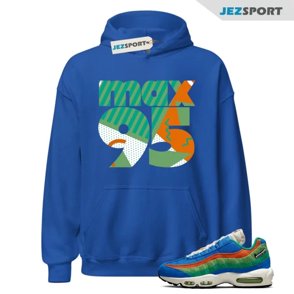 1995 Hoodie to Match Air Max 95 SE Running Club Light Photo Blue, DH2718 400 Matching Sneaker Hoodie