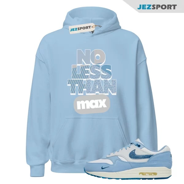 No Less Than Max Hoodie to Match Air Max 1 Blueprint, DR0448-100 Matching Sneaker Hoodie