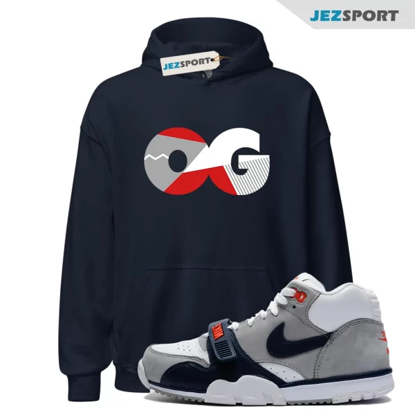 Sneaker OG Hoodie to Match Air Trainer 1 Midnight Navy, DM0521-101 Matching Sneaker Hoodie