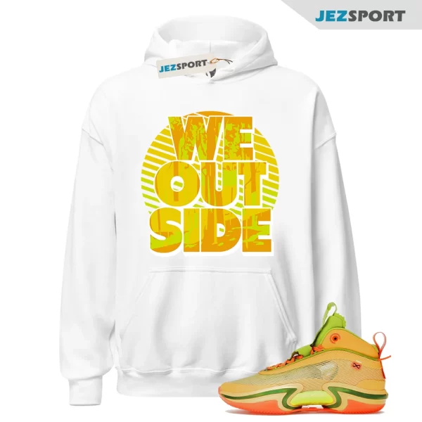 We Outside Hoodie to Match Jordan 36 Taco Jay, DQ6866-803 Matching Sneaker Hoodie