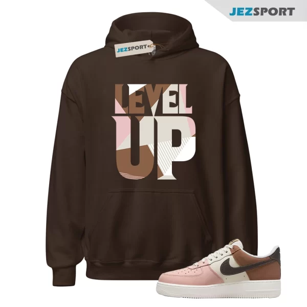 Level Up Neapolitan Hoodie to Match Air Force 1 Low Neapolitan DX3726-800, Matching Sneaker Hoodie