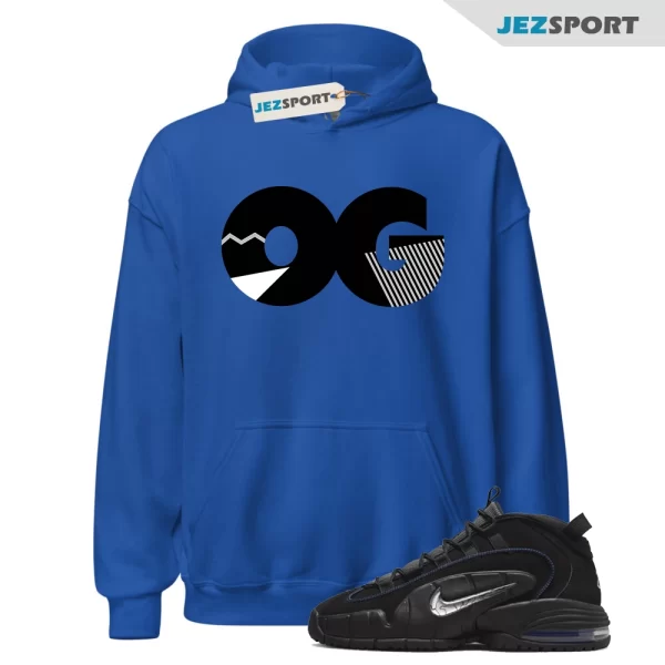 Sneaker OG Hoodie to Match Air Max Penny 1 Allstar Silver, DN2487-002 Matching Sneaker Hoodie