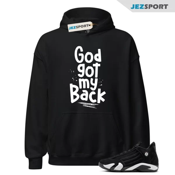 14 Panda Black White Retro Dunk Hoodie Match GOD, Matching Sneaker Hoodie, 487471-016