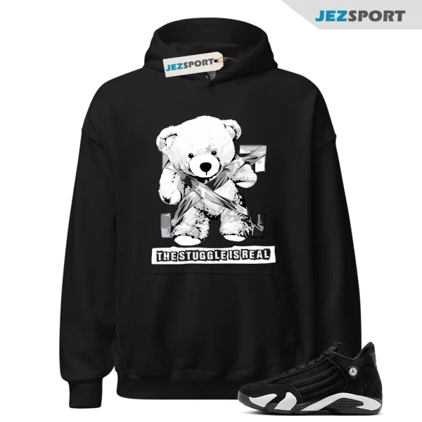 14 Panda Black White Retro Dunk Hoodie Match STRUG, Matching Sneaker Hoodie, 487471-016