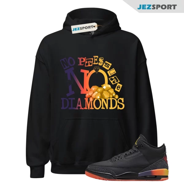 3 J Balvin Rio Black Solar Flare Total Crimson Abyss Hoodie Match DIAMOND, Matching Sneaker Hoodie