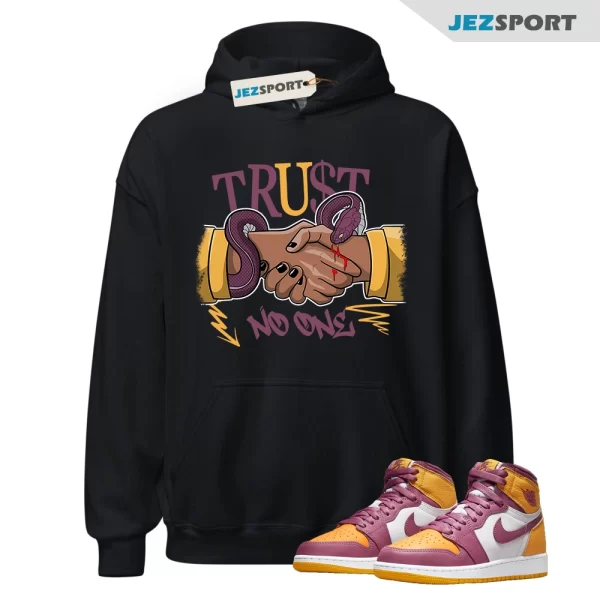 Hoodie to Match Jordan 1 Brotherhood 1s Sneaker Trust No One Tee, 555088-706 Matching Sneaker Hoodie