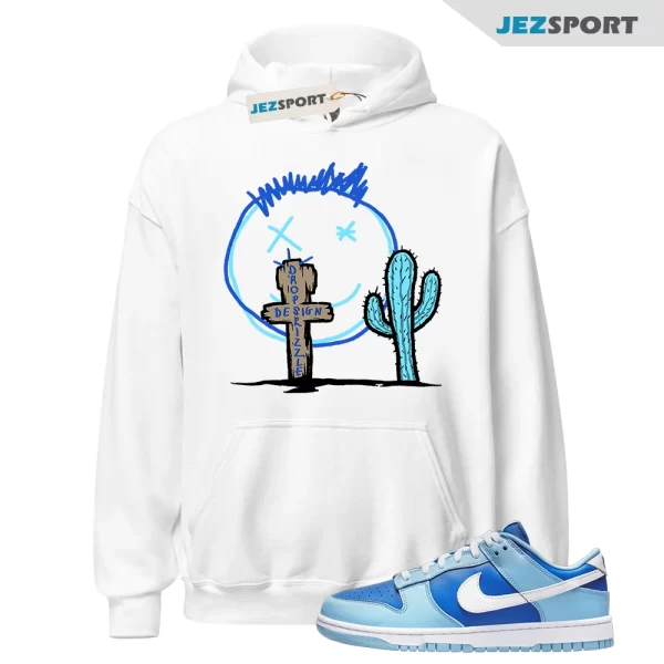 Hoodie to Dunk Low Argon Blue Cactus Sneaker Tee, DM0121-400 Matching Sneaker Hoodie