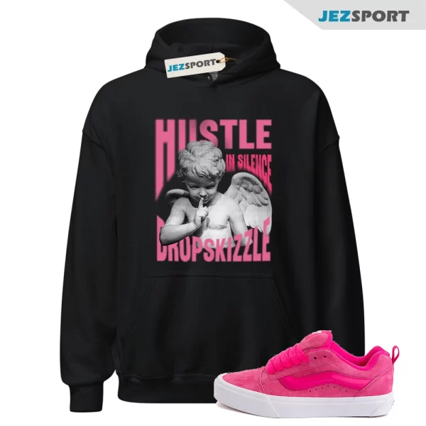 Hoodie to Match Vans KNU Skool Pink, Hustle In Silence Grunge, Matching Sneaker Hoodie