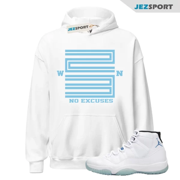 Hoodie Match Jordan 11 Legend Blue Shoes, Win 23 Tee, Matching Sneaker Hoodie, 378037 117