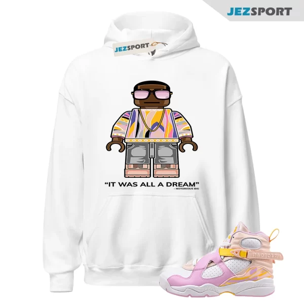 Hoodie To Match Jordan 8 Light Arctic Punch Shoes Big Bic Tee, Matching Sneaker Hoodie, 580528 816