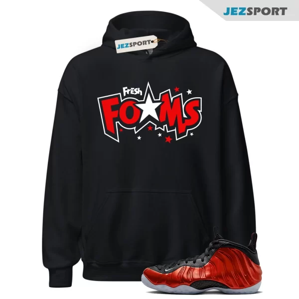 Hoodie To Match Foamposite Metallic Red Shoes Fresh Foams Tee, DZ2545-600 Matching Sneaker Hoodie