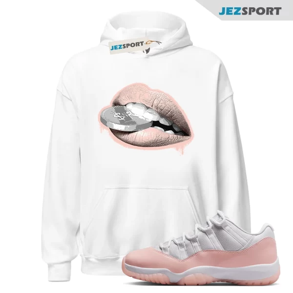 Lips Coin Hoodie To Match Jordans 11s Legend Pink, Matching Sneaker Hoodie, AH7860 160