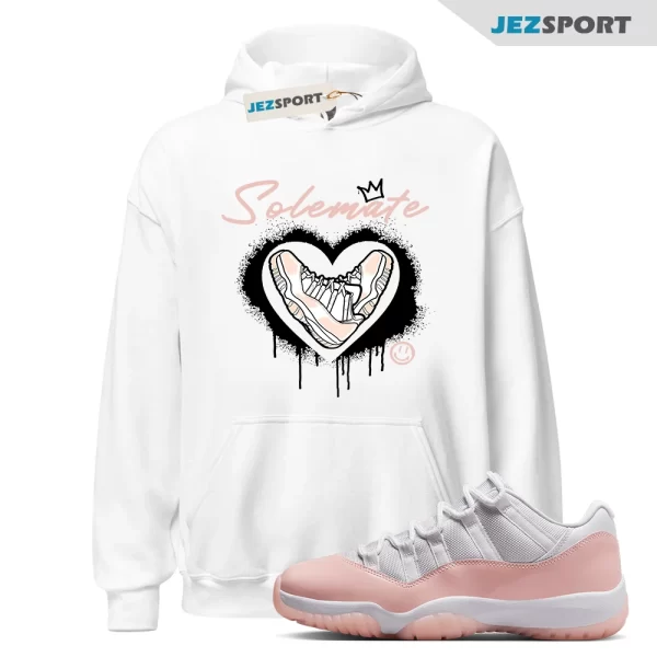 Solemate Unisex Hoodie To Match Jordans 11s Legend Pink, Matching Sneaker Hoodie, AH7860 160