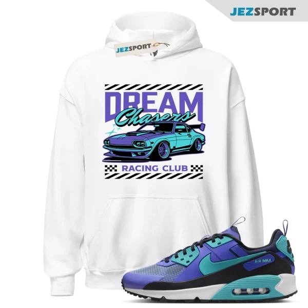 Dream Chaser Hoodie to Match Air Max 90 Drift Persian Violet FB2877-500, Matching Sneaker Hoodie