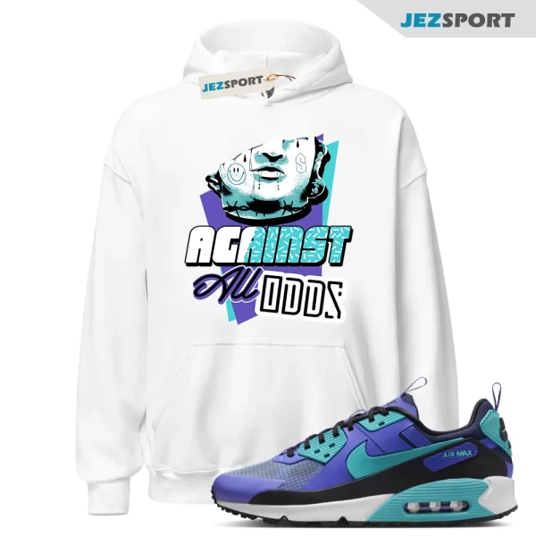 All Odds Sneaker Hoodie to Match Air Max 90 Drift Persian Violet, FB2877-500 Matching Sneaker Hoodie