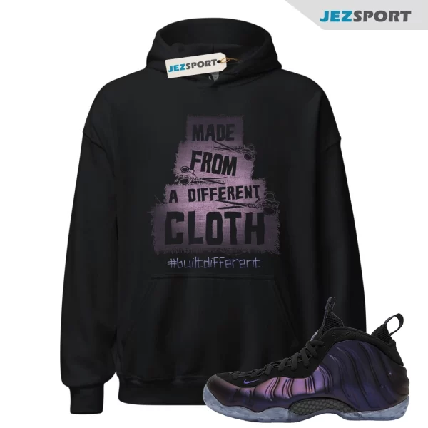 Foamposite One Eggplant 2024 Hoodie Built Different Graphic, Matching Sneaker Hoodie