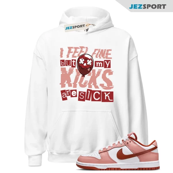 SICK Hoodie to Match Dunk Low Red Stardust Rugged Orange White Star Dust High 1, FQ8876-618 Matching Sneaker Hoodie