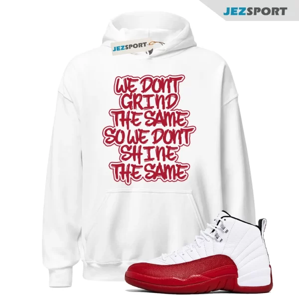 12 Retro Cherry Hoodie Varsity University Red 11 1 Match Dunk Herritage GRIND, Matching Sneaker Hoodie