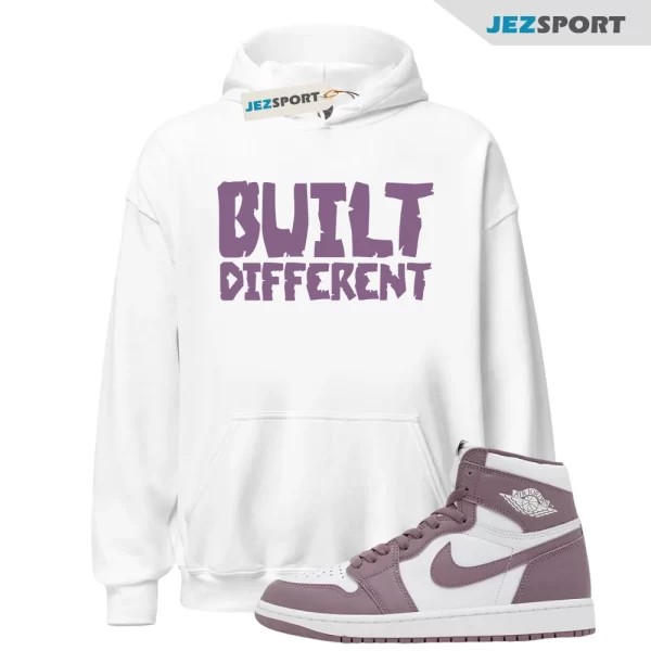 Air Jordan 1 High OG Mauve Sky J White Hoodie to Match Sneakers BUILT, Matching Sneaker Hoodie, DZ5485 105