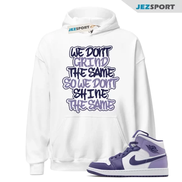 1 Mid Sky Jordan Purple Light Hoodie Match GS Blueberry Thistle Dunk Low High GRIND, Matching Sneaker Hoodie, DQ8426 515