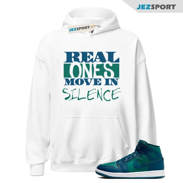 1 Mid Sky Jordan Teal French Blue White Hoodie to Match Dunk Low Sneakers R1, BQ6472-301 Matching Sneaker Hoodie