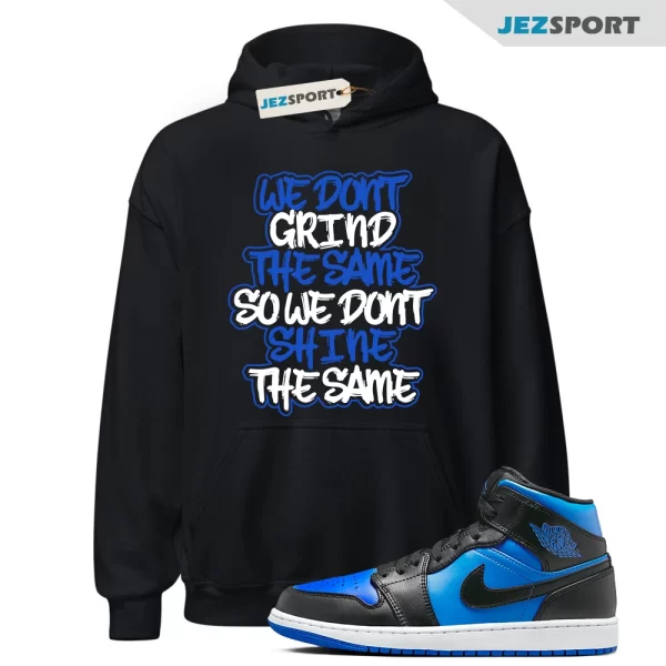 1 Mid Varsity Royal Hoodie to Match Racer Game Blue Hyper Cobalt Dunk GRIND, 555088-007 Matching Sneaker Hoodie