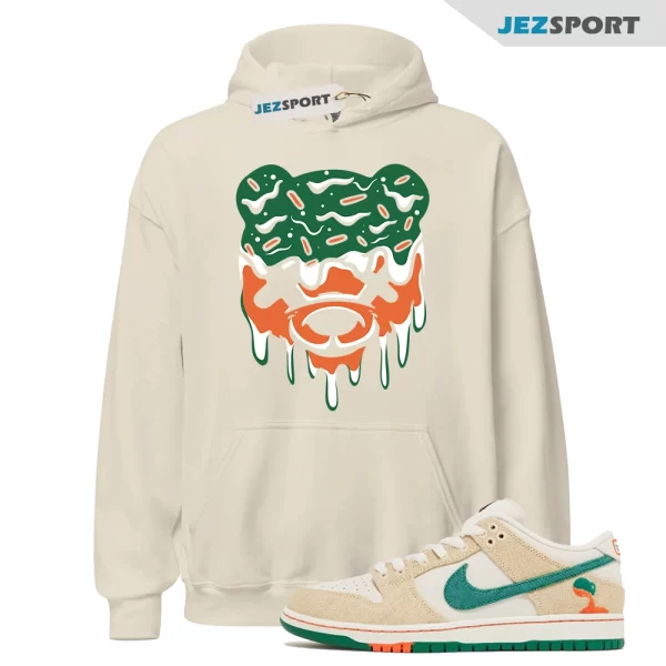 DRIPPY Hoodie to Match SB Dunk Low Jarritos Phantom Safety Orange Malachite Khaki, FD0860-001 Matching Sneaker Hoodie