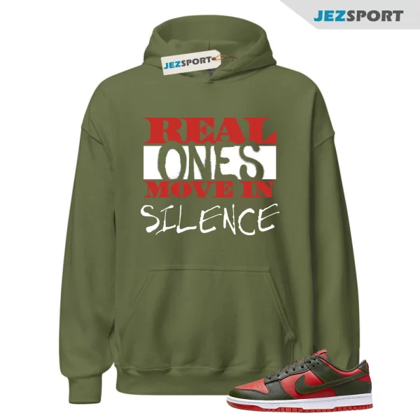 R1 Hoodie to Match Dunk Low Mystic Red Olive Cargo Khaki Rough Green Mid High, DV0833-600 Matching Sneaker Hoodie