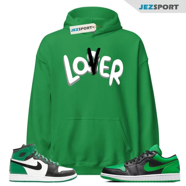 LOVER Hoodie to Match 1 High Lucky Green Mid Dunk Pine Stadium Kelly 3 13 2 Low, Matching Sneaker Hoodie