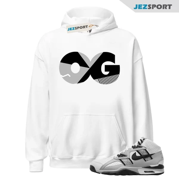 OG Sneaker Hoodie White to Match Air Trainer SC High, HJ9106-100 Matching Sneaker Hoodie