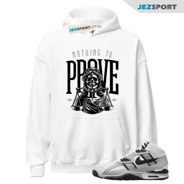 Proof Sneaker Hoodie White to Match Air Trainer SC High, HJ9106-100 Matching Sneaker Hoodie