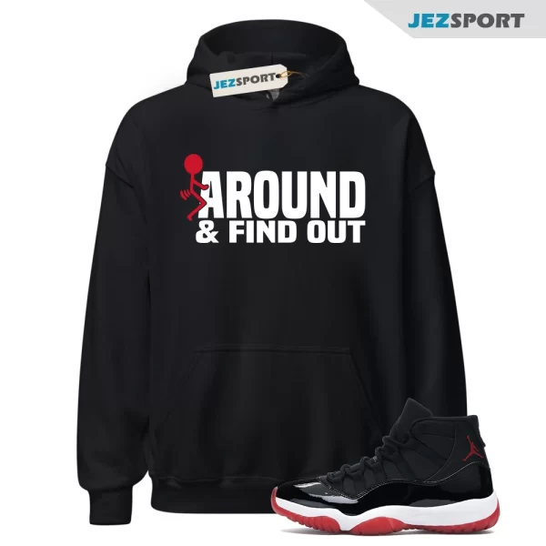 Find Out Retro Air Jordan 11 BRED Sneaker Match Hoodie, 378037-061 Matching Sneaker Hoodie