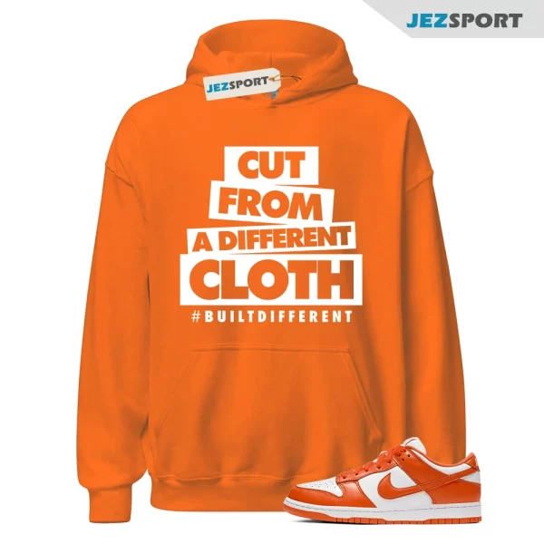 CLOTH Hoodie to match Dunk Low SP Syracuse University Orange Blaze White Retro, CU1726-101 Matching Sneaker Hoodie