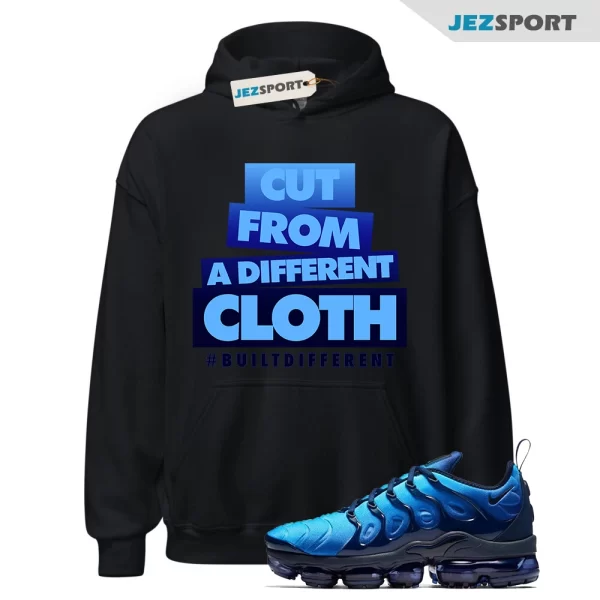 CLOTH Hoodie to match Air VaporMax Obsidian Plus Photo Blue Hybrid, Matching Sneaker Hoodie