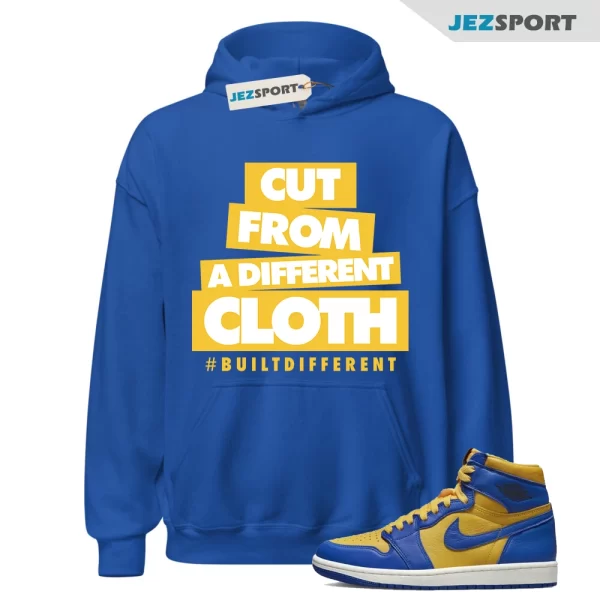 Reverse Laney 1 Game Royal Blue Air WMNS Varsity Maize Sail Hoodie Match CLOTH, FD2596-700 Matching Sneaker Hoodie