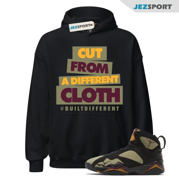 CLOTH Hoodie to match Air Jordan 7 Olive Black Cherrywood Red Chutney OG Bordeaux, DN9782-001 Matching Sneaker Hoodie