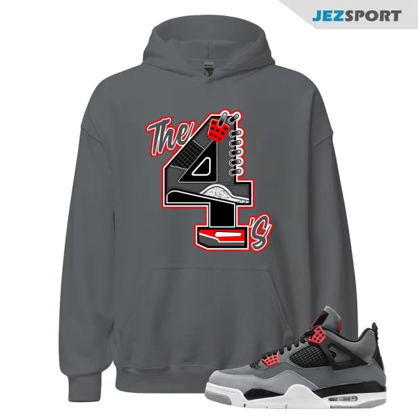 Hoodie To Match Jordan 4 Infrared Volt The 4’s Sneaker Match Hoodie, DH6927-061 Matching Sneaker Hoodie