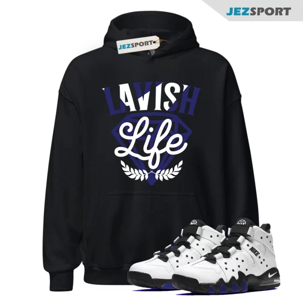 Lavish Hoodie Black to Match Air Max 2 CB 94 Old Royal, DD8557-100 Matching Sneaker Hoodie