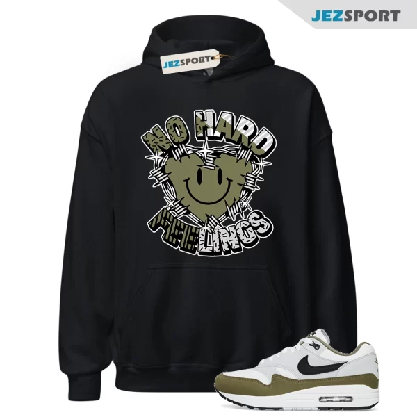 Feelings Hoodie to Match Air Max 1 Medium Olive, FD9082-102 Matching Sneaker Hoodie