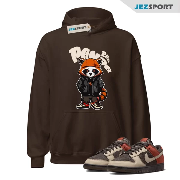 Bastard Red Panda Sneaker Matching Hoodie To Match Dunk Red Panda, FV0395-200 Matching Sneaker Hoodie