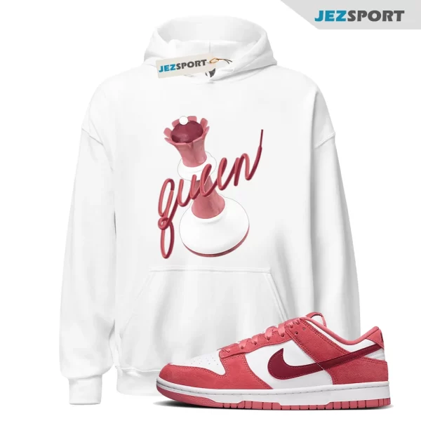 3D Queen Unisex Crew Neck Sneaker Matching Hoodie To Match Dunks Valentine’s Day 2026, Matching Sneaker Hoodie