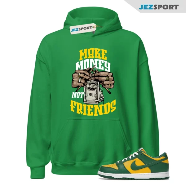 MM Hoodie to match N Dunk Low Brazil Varsity Maize Pine Green White SP OG, Matching Sneaker Hoodie