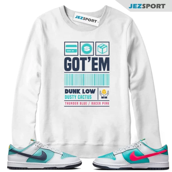 Copped Sneaker Sweatshirt to Match Dunk Low Dusty Cactus HF4850-345, Matching Sneaker Sweatshirt