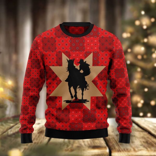 Amazing Cowgirl Ugly Christmas Sweater Jezsport.com