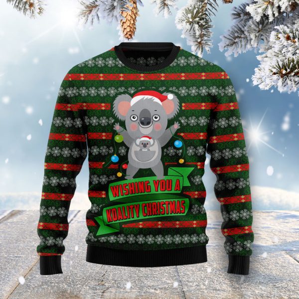 Wishing You A Koality Christmas Ugly Christmas Sweater Jezsport.com