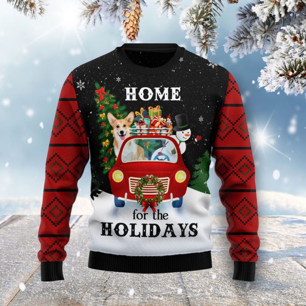 Merry Christmas Pembroke Welsh Corgi And Snowman Ugly Christmas Sweater Jezsport.com