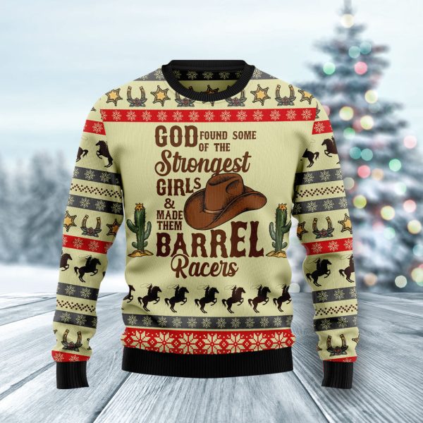 Rodeo Girl Ugly Christmas Sweater, Christmas Gift Jezsport.com