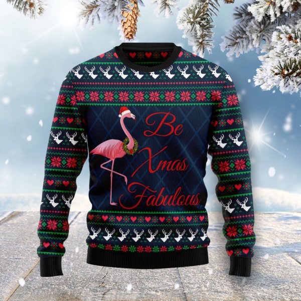 Be Xmas Fabulous Ugly Christmas Sweater Jezsport.com